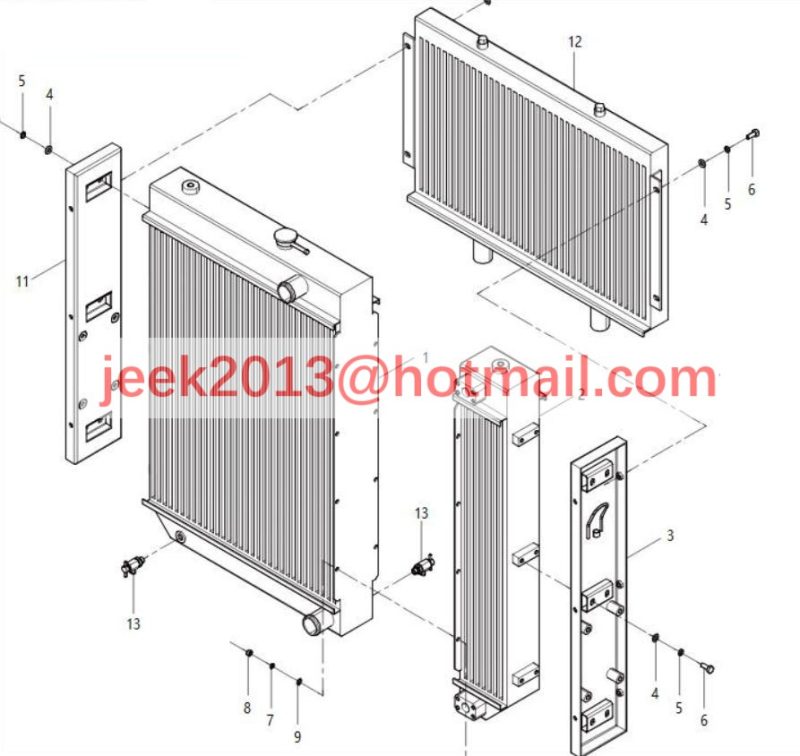 20C1436 RADIATOR ASSY FOR LIUGONG ZL50CN WHEEL LOADER