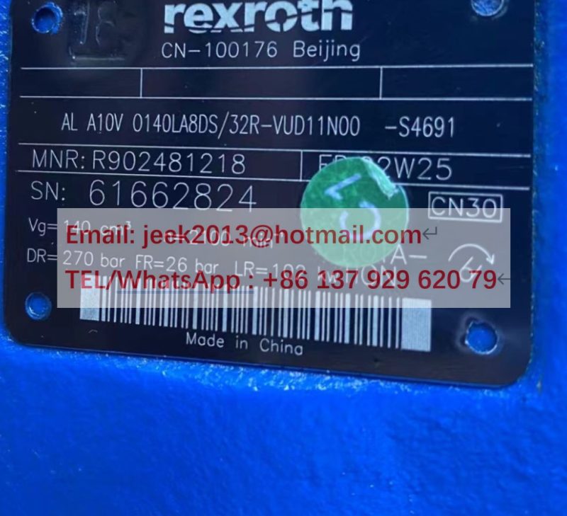 11C1308 A10V0140LA8DS/32R-VUD11N00 STEERING GEAR PUMP FOR LIUGONG CLG890H WHEEL LOADER