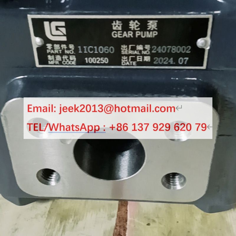 11C1060 GEAR PUMP FOR LIUGONG CLG856 WHEEL LOADER 11C1060P01 11C1060P02
